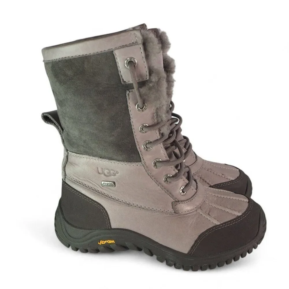 UGG‎ Adirondack II Round Toe Waterproof Winter Boots Grey 3052 Women's 6